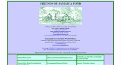 Desktop Screenshot of friendsofjamaicapond.org